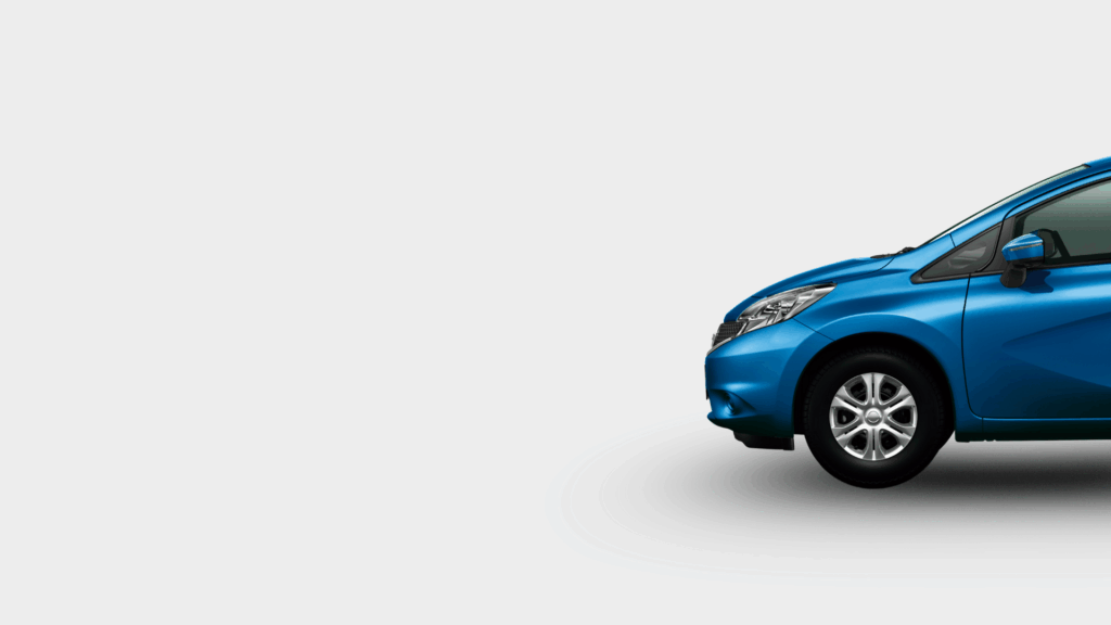 Blue Nissan Note, available at Portage Cars