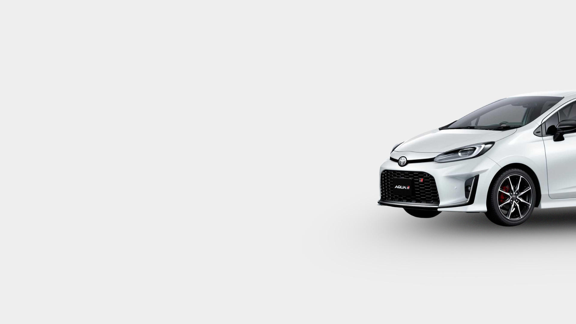 White Toyota Aqua free stereo upgrade deal available for a limited time only