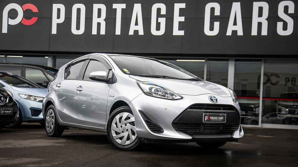 Silver Toyota Aqua for sale at Portage Cars