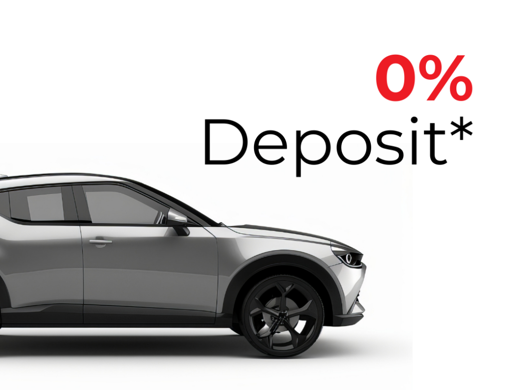 Silver car with 0% deposit car finance available.