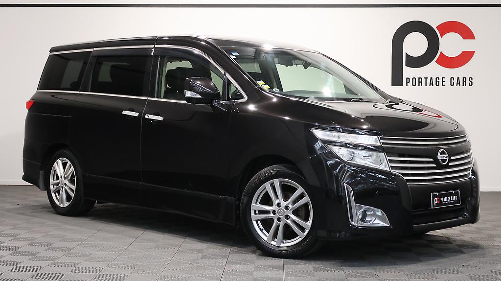 2013 Nissan Elgrand 250 Highway Star Black Leather image 335827